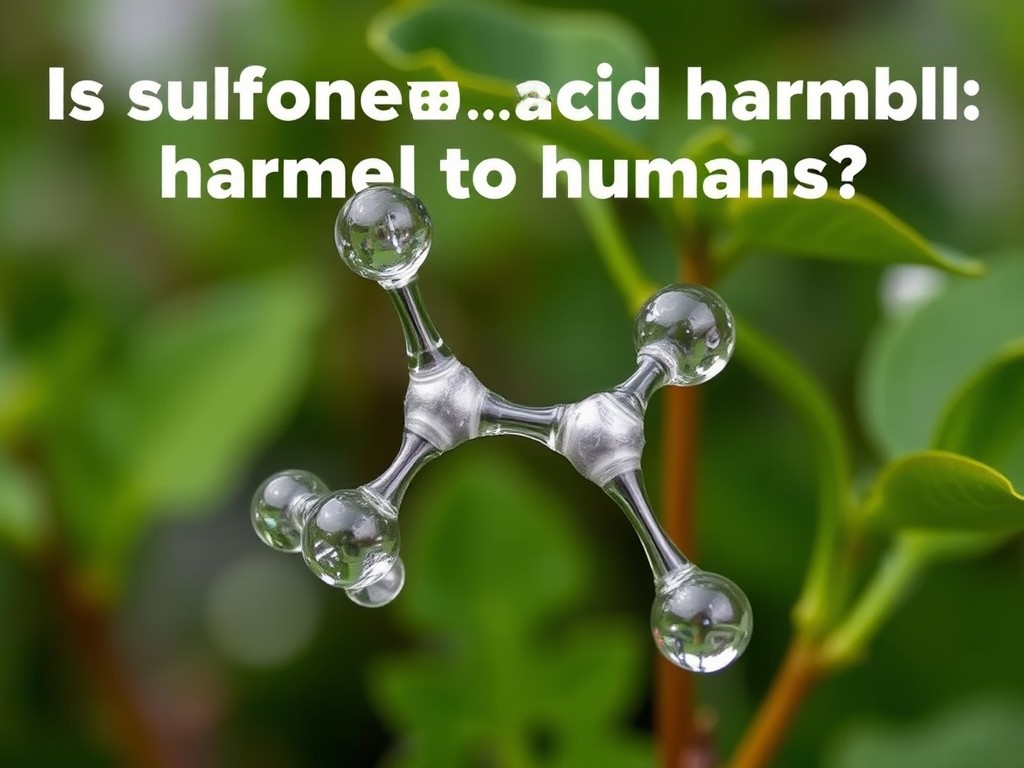 Is sulfonic acid harmful to humans?