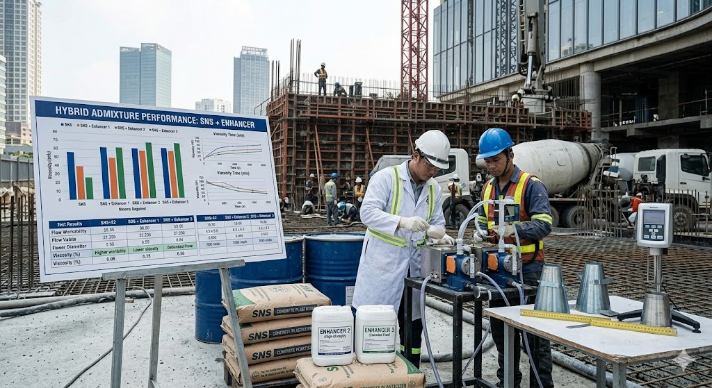 Can sodium lignosulfonate be combined with other materials for better performance