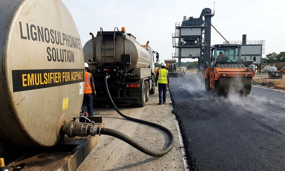 Lignosulphonate used in Asphalt industry