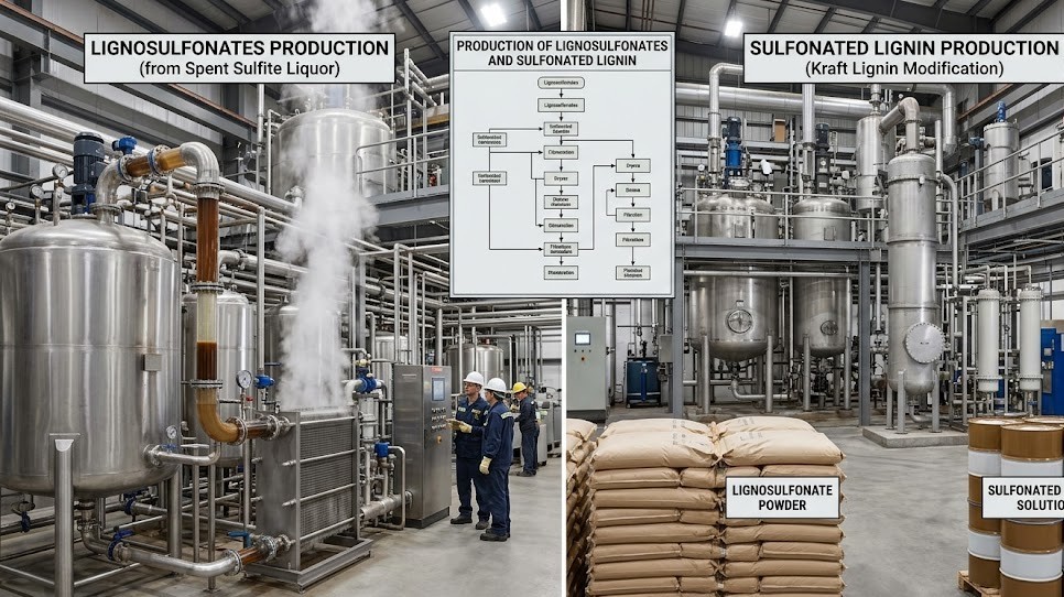 Production and Application of Lignosulfonates and Sulfonated Lignin