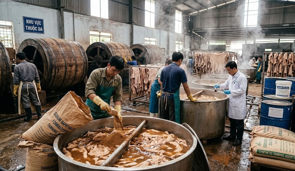 Sodium Naphthalene Formaldehyde is used as a leather tanning agent