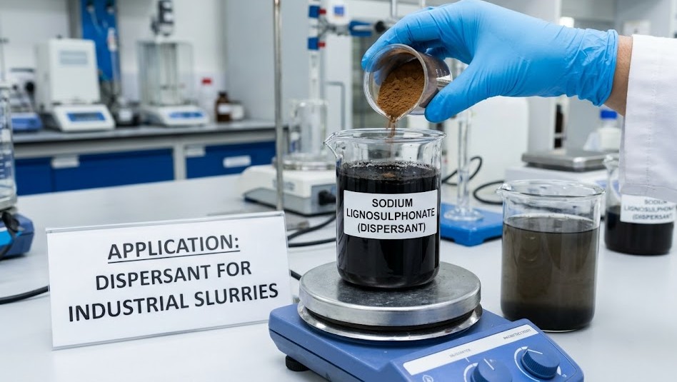 Sodium lignosulphonate used as dispersant