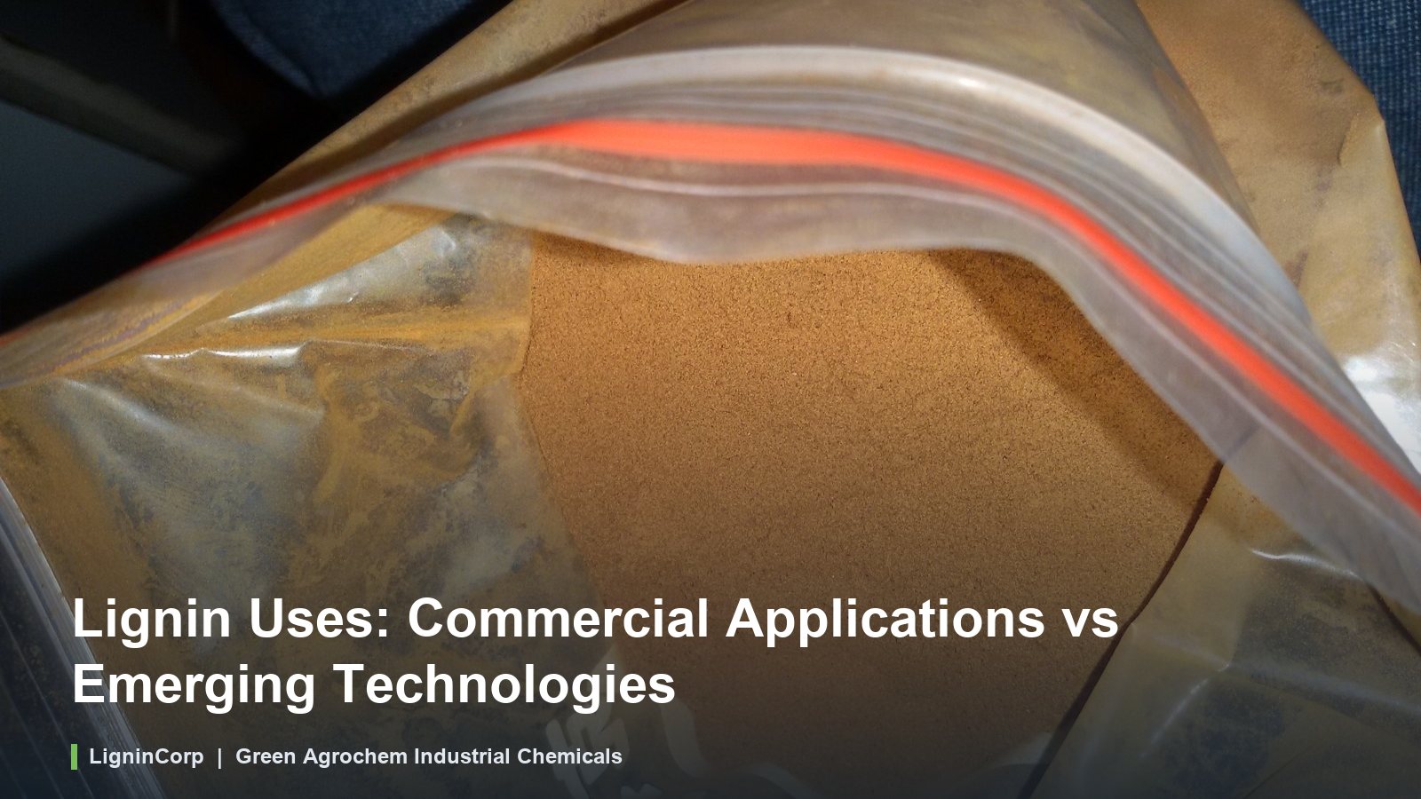 Lignin Uses: Commercial Applications vs Emerging Technologies