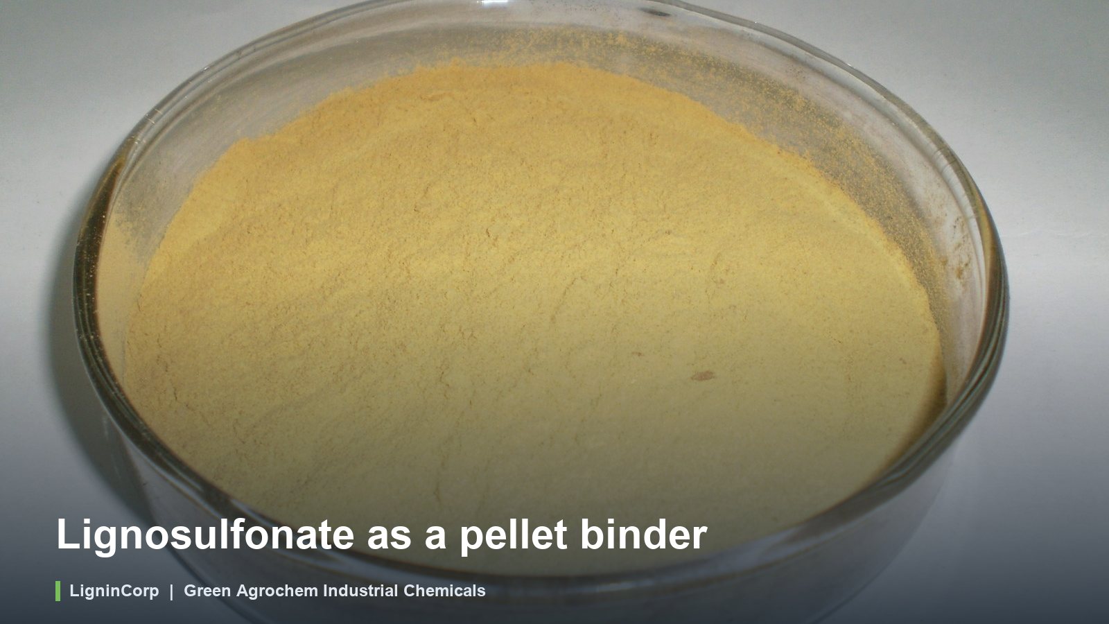 Lignosulfonate as a pellet binder