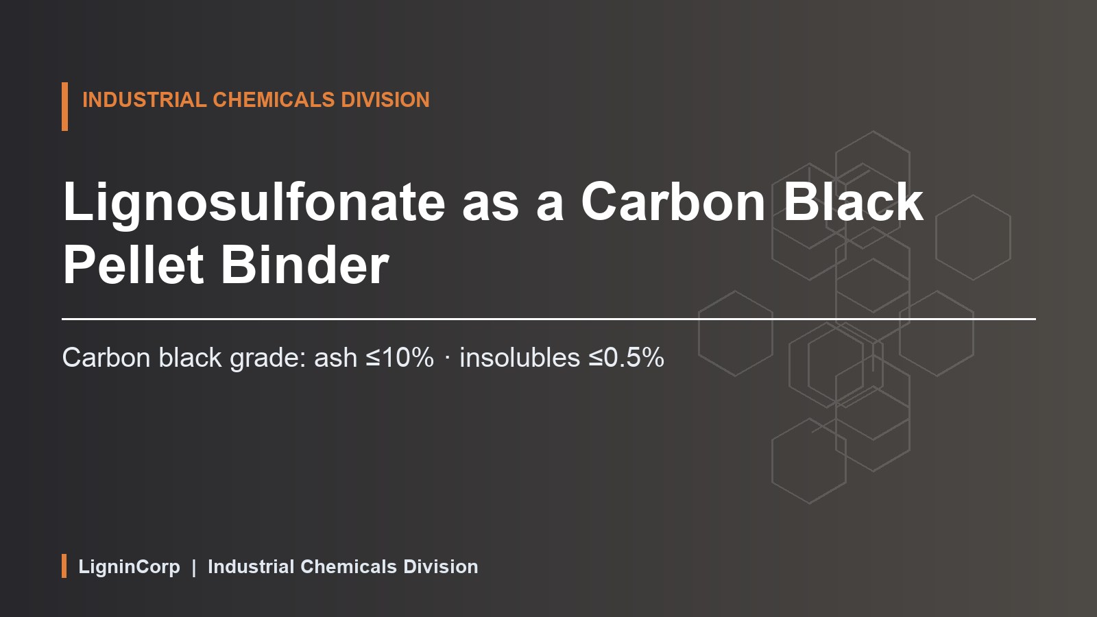 Lignosulfonate as a Carbon Black Pellet Binder