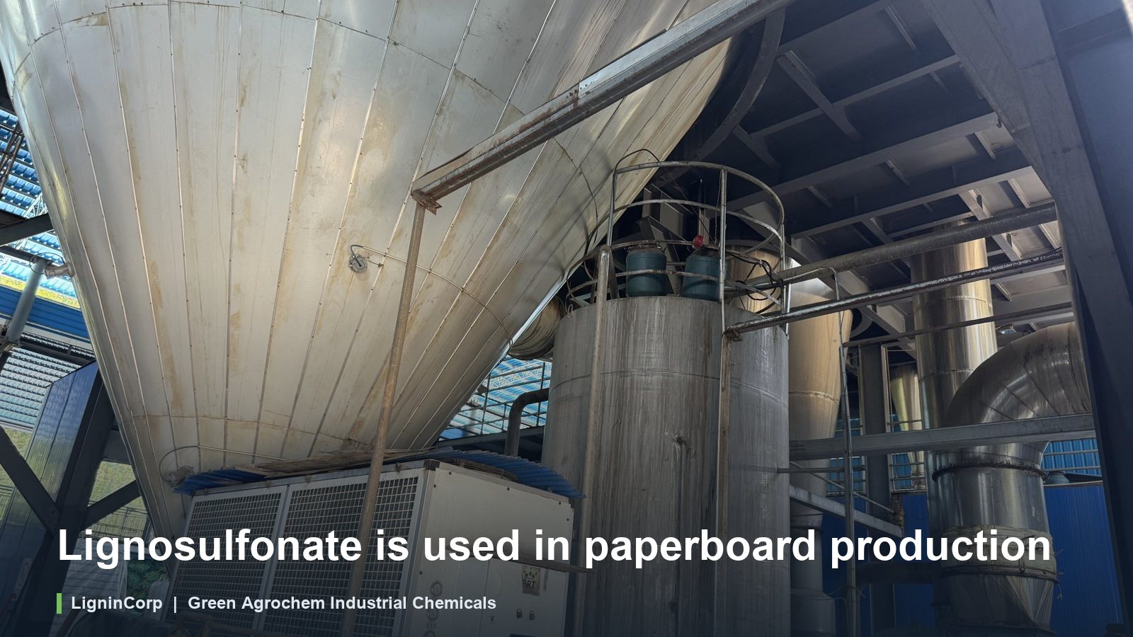 Lignosulfonate is used in paperboard production