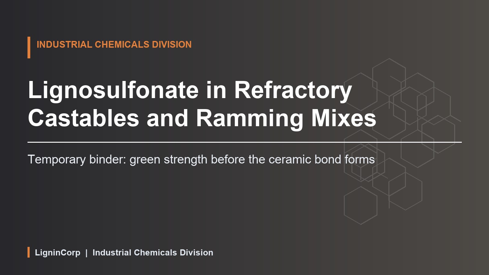 Lignosulfonate in Refractory Castables and Ramming Mixes