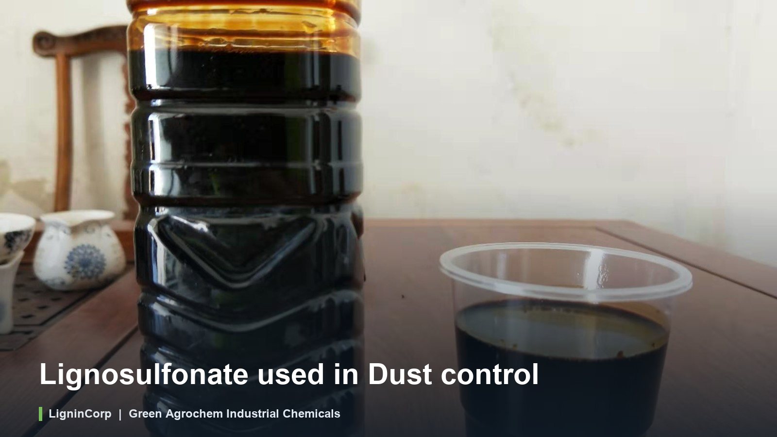 Lignosulfonate used in Dust control