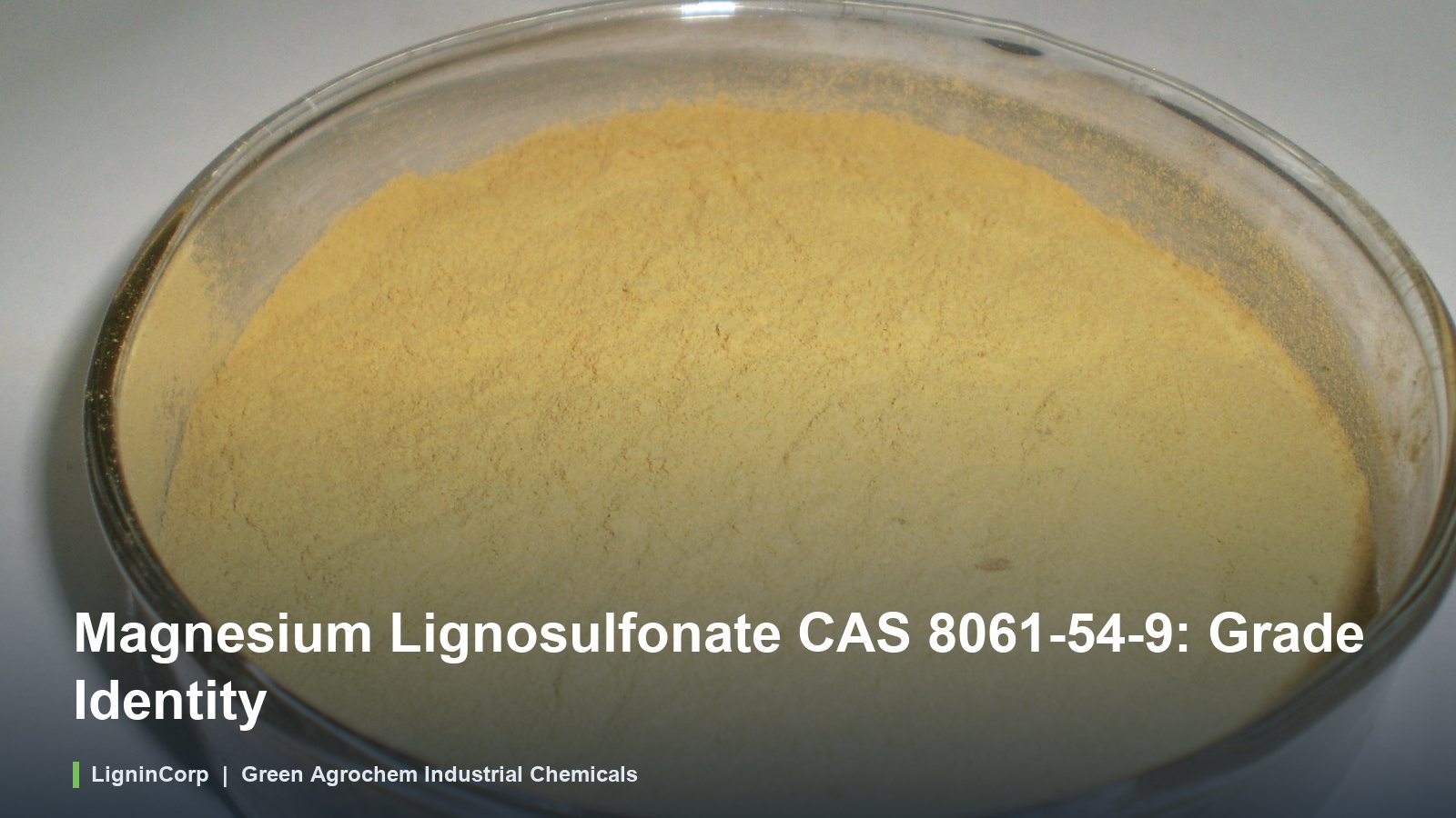 Magnesium Lignosulfonate CAS 8061-54-9: Grade Identity
