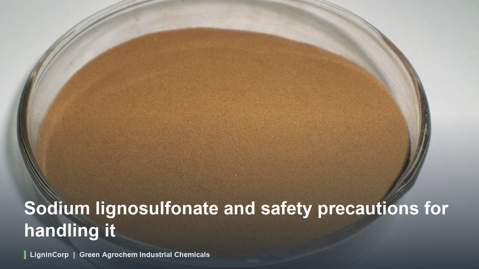 Sodium lignosulfonate and safety precautions for handling it
