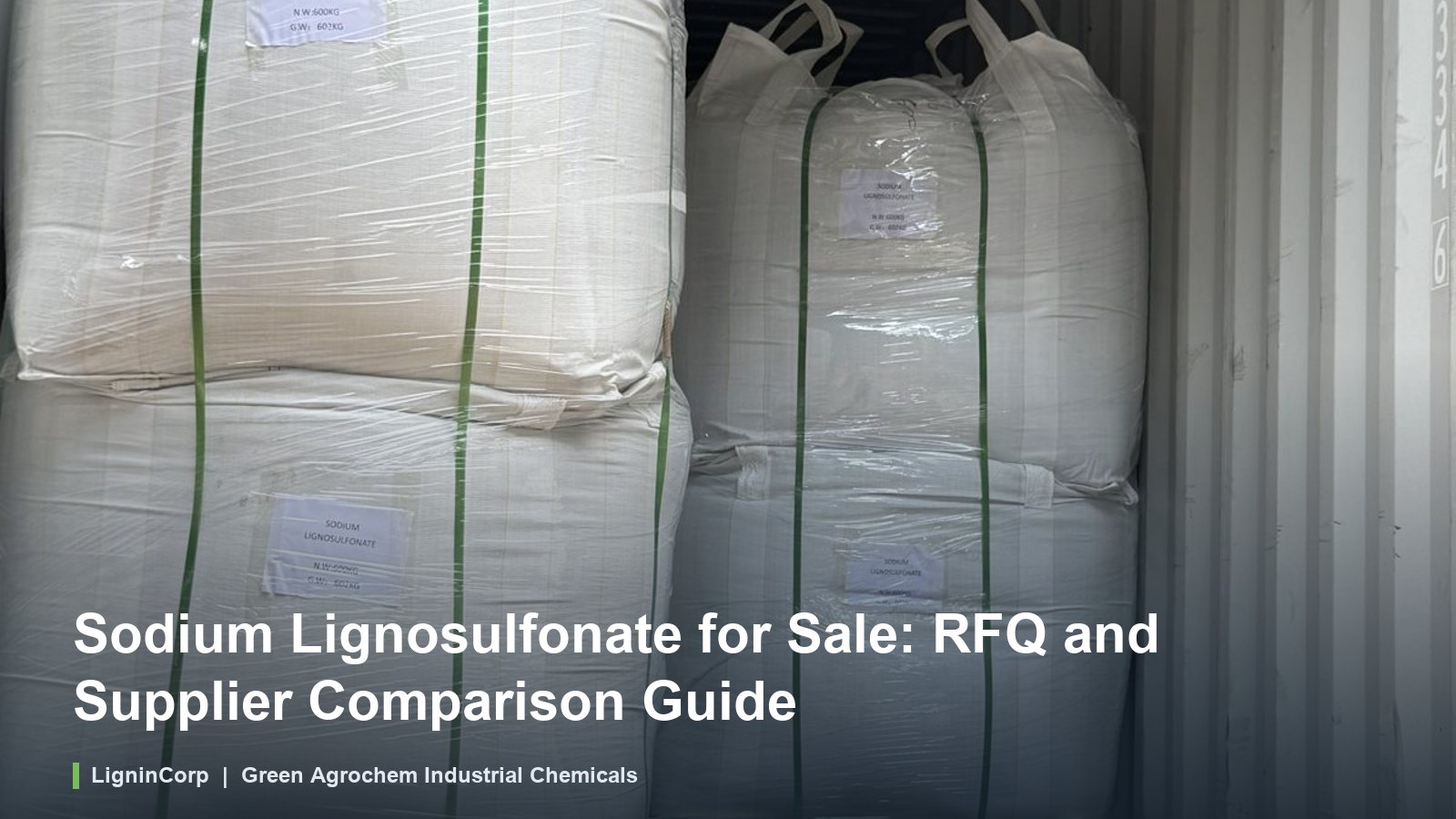 Sodium Lignosulfonate for Sale: RFQ and Supplier Comparison Guide