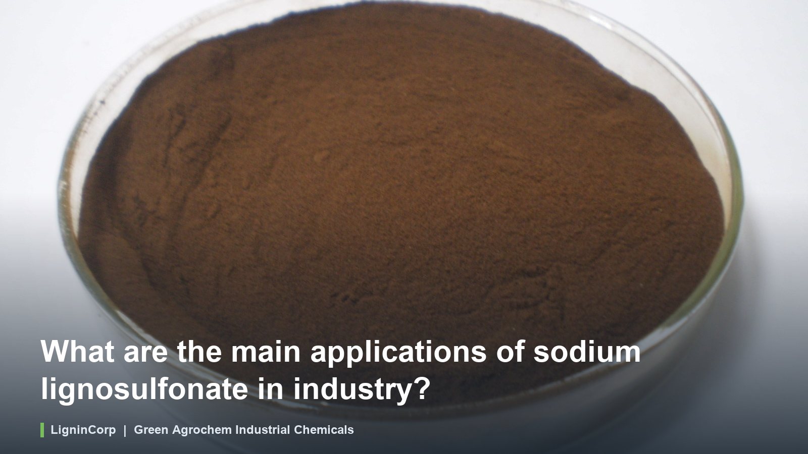 What are the main applications of sodium lignosulfonate in industry?