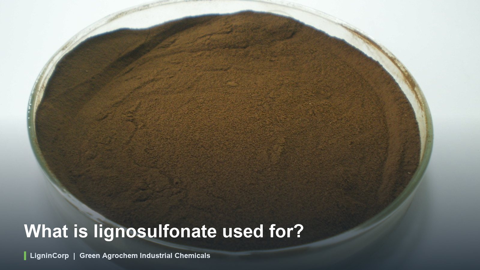What is lignosulfonate used for?
